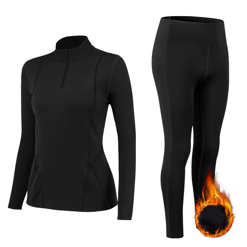 Sous-vêtement thermique femme velours Thermo Lingerie ensemble femme 2 pièces vêtements d'hiver cost