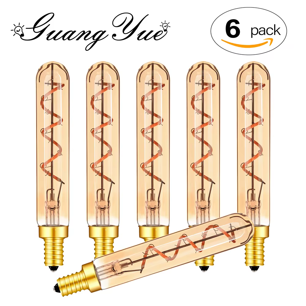Ampoule LED Vintage Tubulaire Longue à Intensité Variable, Source de Lumière Décorative Suspendue, F