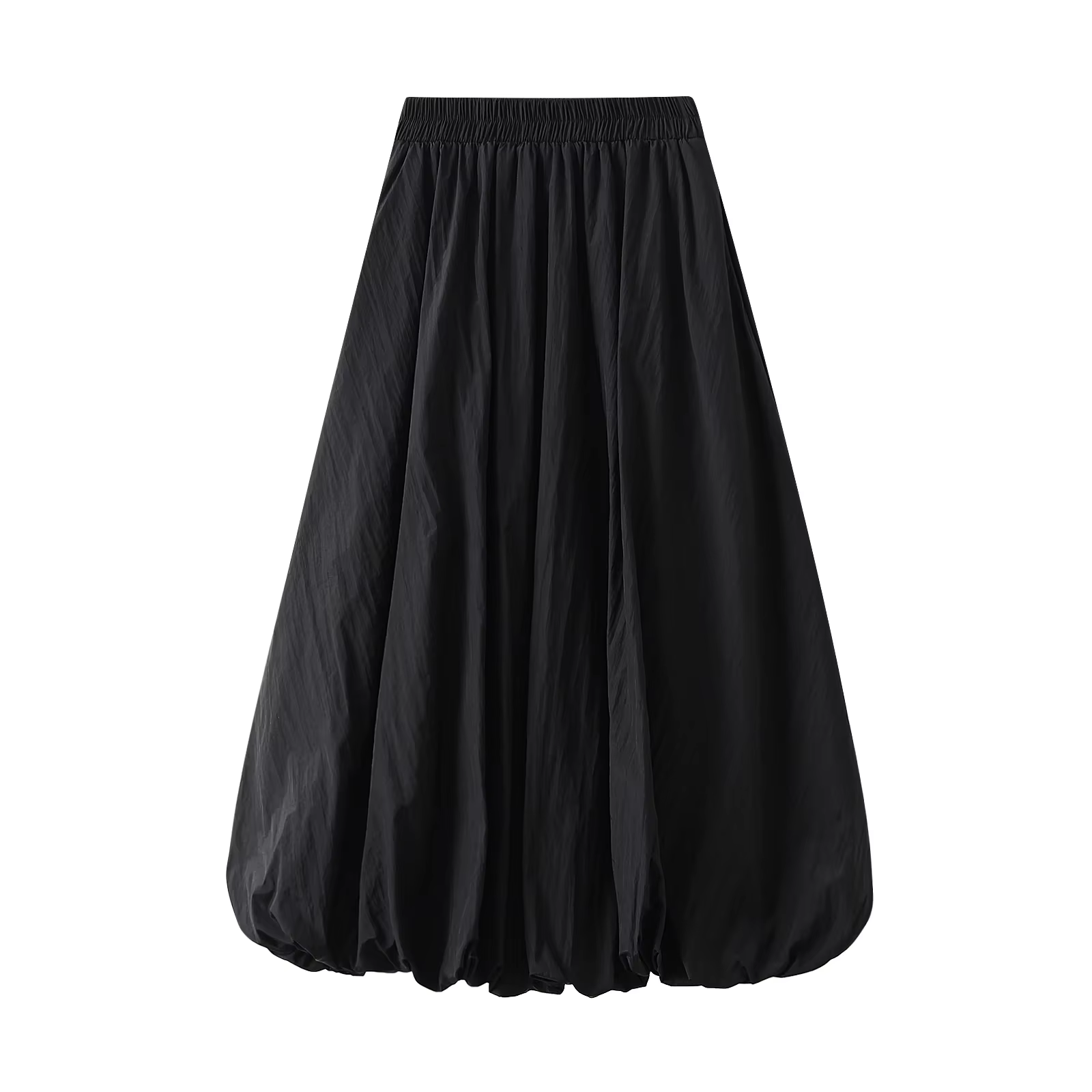 Maemukilabe-Jupe longue ballon pour femme, jupe trapèze fluide, taille haute, élégante, esthétique E