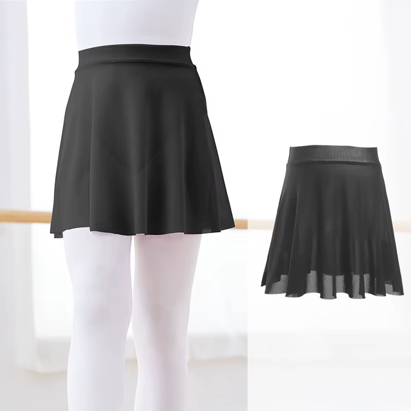 Jupes de Ballet pour filles, jupes courtes de danse pour enfants, robe Tutu de Ballet, taille élasti