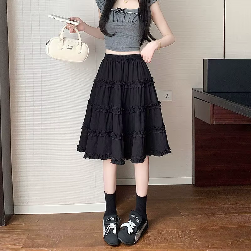 Jupe plissée blanche taille haute, nouvelle collection printemps-été, effet amincissant, pleine et p