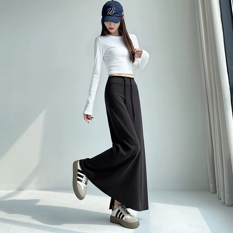 Jupe de sport grise pour femme, nouvelle collection printemps-automne, taille haute, coupe droite, f