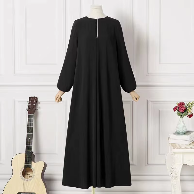 Robe Longue pour Femme Musulmane, Vêtement Éducatif, Eid Abaya, Dubaï, Arabie Saoudite, Maroc, Jalab
