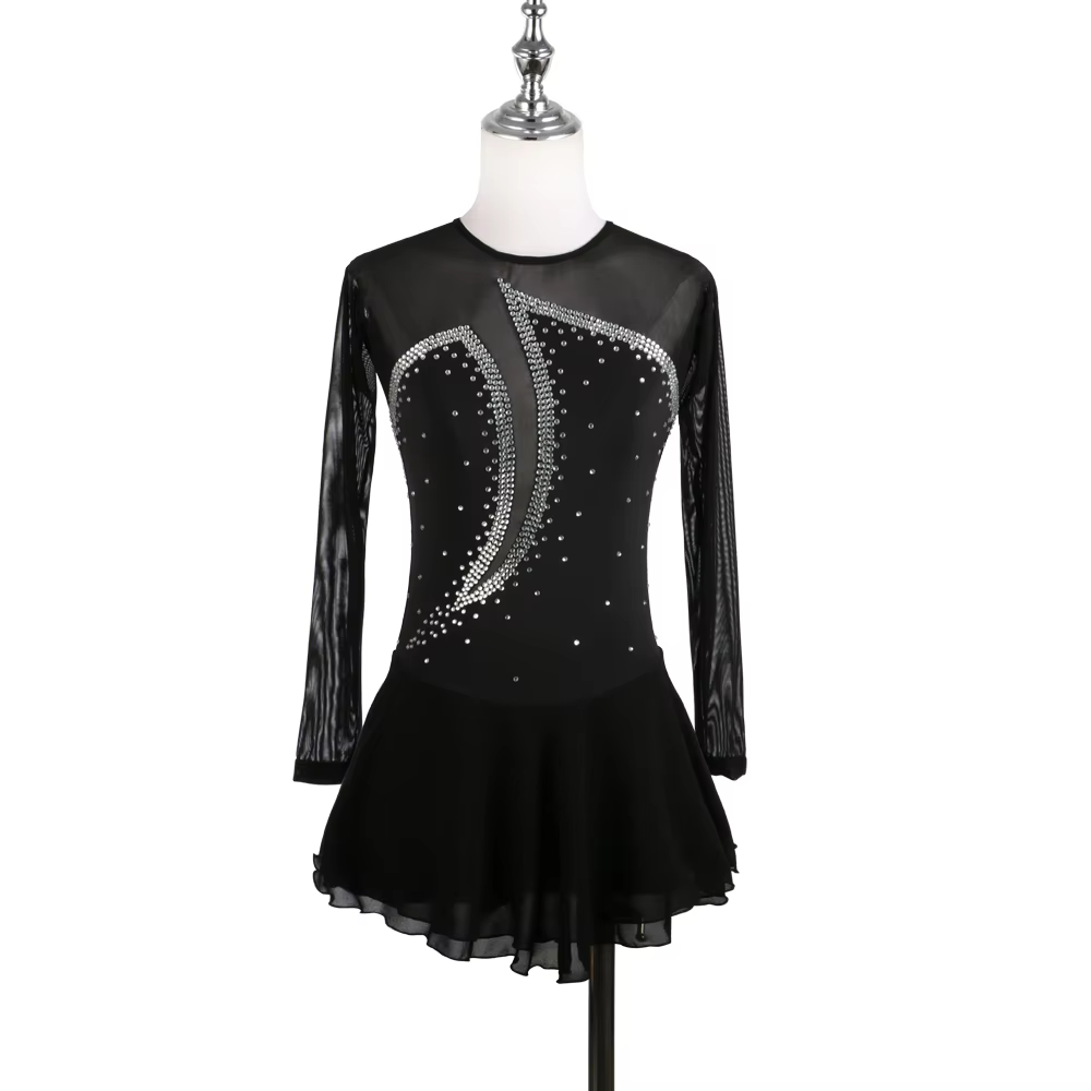 Tenue de performance de patinage artistique personnalisée, robe de patinage pour filles, compétition