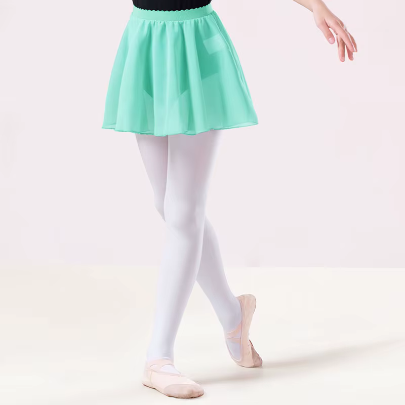 Jupe de Ballet filles Tutu jupes pour danse de Ballet jupes en mousseline de soie taille élastique j