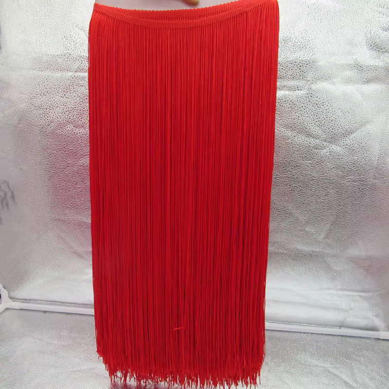2 mètres/lot, 100 cm de long, ruban à franges en dentelle pour robe latine DIY, vêtements de scène,