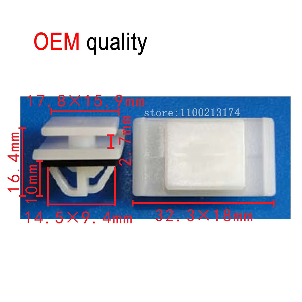 50/100 clips en plastique pour auto, boucle de jupon latéral, bande anti-frottement pour hyundai 877