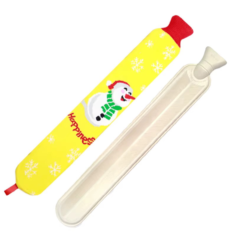 Bouteille d'eau chaude rechargeable longue et extra longue – Chauffe-lit et chauffe-mains pour une l