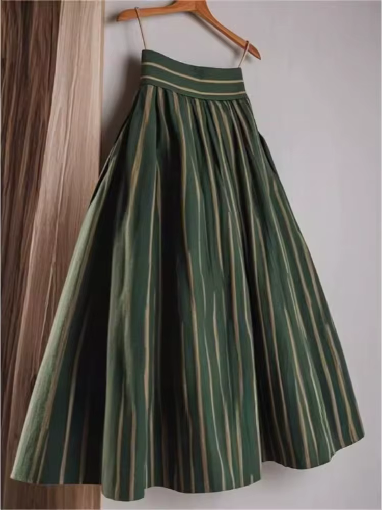 Jupe taille haute pour femmes 2025 Faldas Mujer De Moda Vintage coréen Jupe ample a-ligne Saia mode 