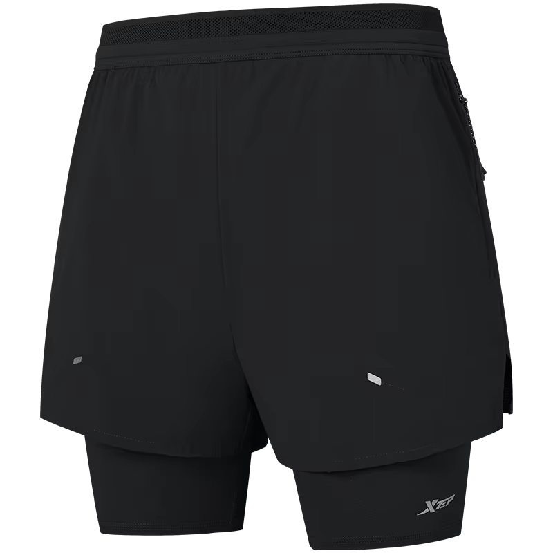 Xtep 2000km PRO Burst Shorts Short de course léger et absorbant la transpiration pour homme, été 202