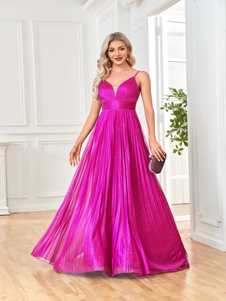 Robes de soirée élégantes coupe trapèze, longues, dos nu, col en V profond, pour femmes, idéales pou