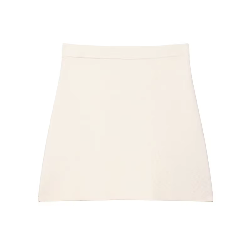 Femmes jupe costume élégant col rond simple boutonnage manches longues vestes taille haute Mini jupe