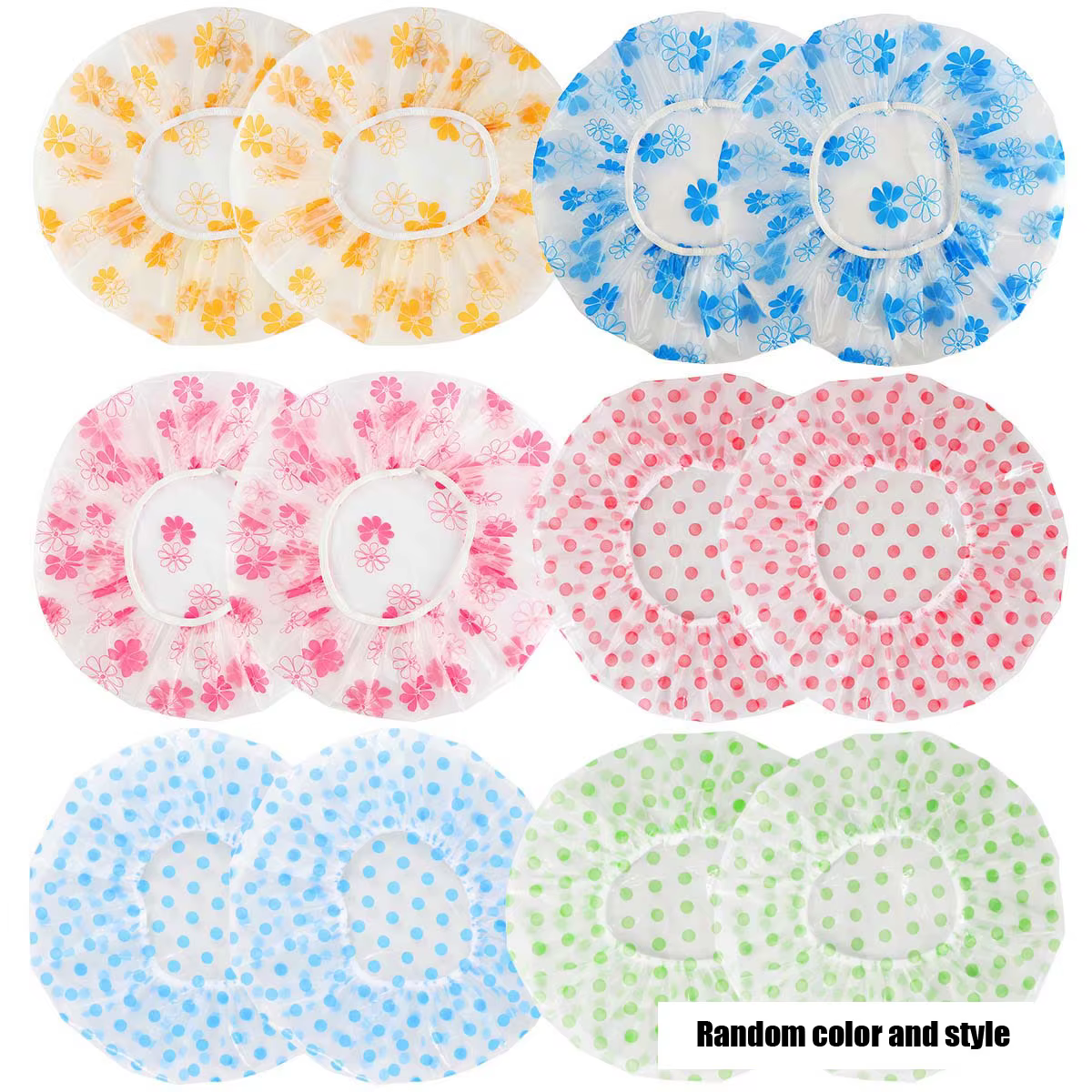1/5 pièces bonnet de douche imperméable bain ménage cheveux longs douche cheveux secs bonnet cuisine