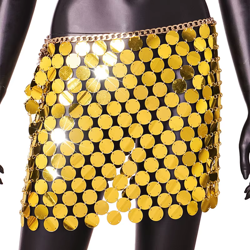 2025 Mini jupe à paillettes femmes luxe taille haute jupes pour femme mode été femmes jupe Streetwea