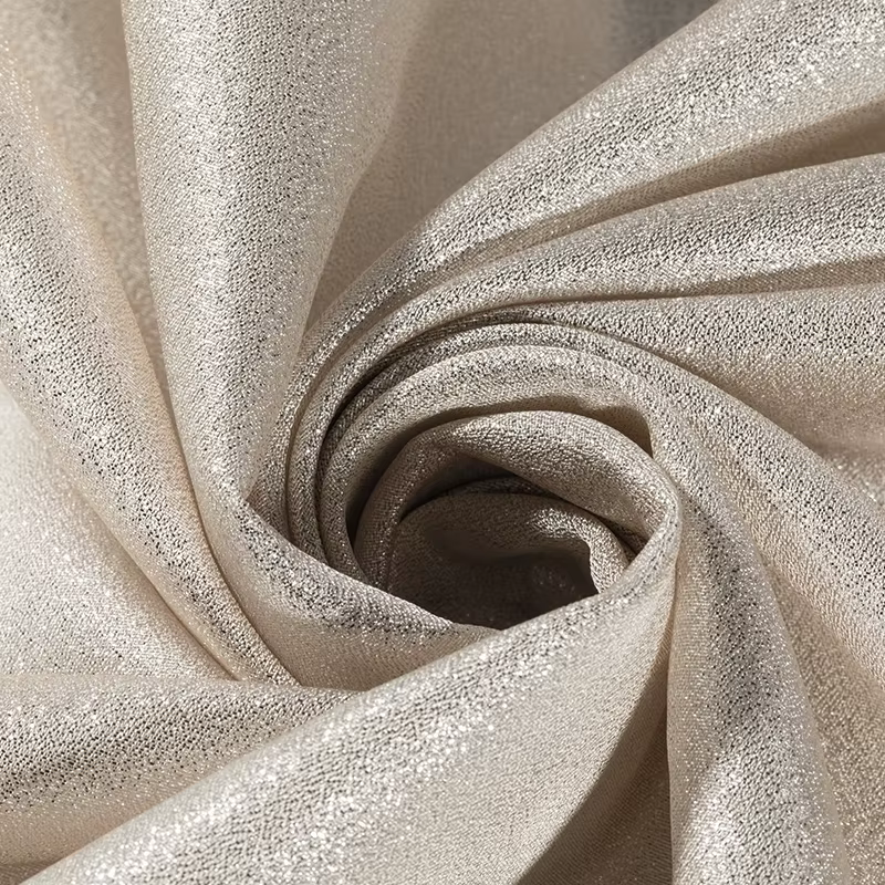 Tissu métallique de luxe à paillettes argentées et dorées, 3/5/10m, pour la couture de robes au mètr