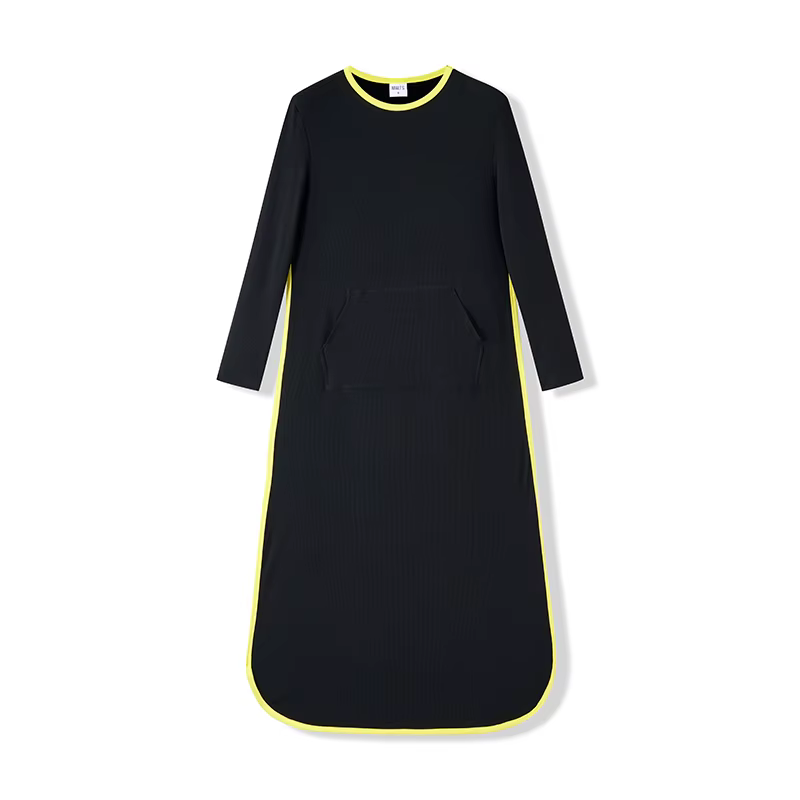 Robe de nuit décontractée pour femme XS-XXXL, robe longue pour femme enceinte, robe longue à fermetu