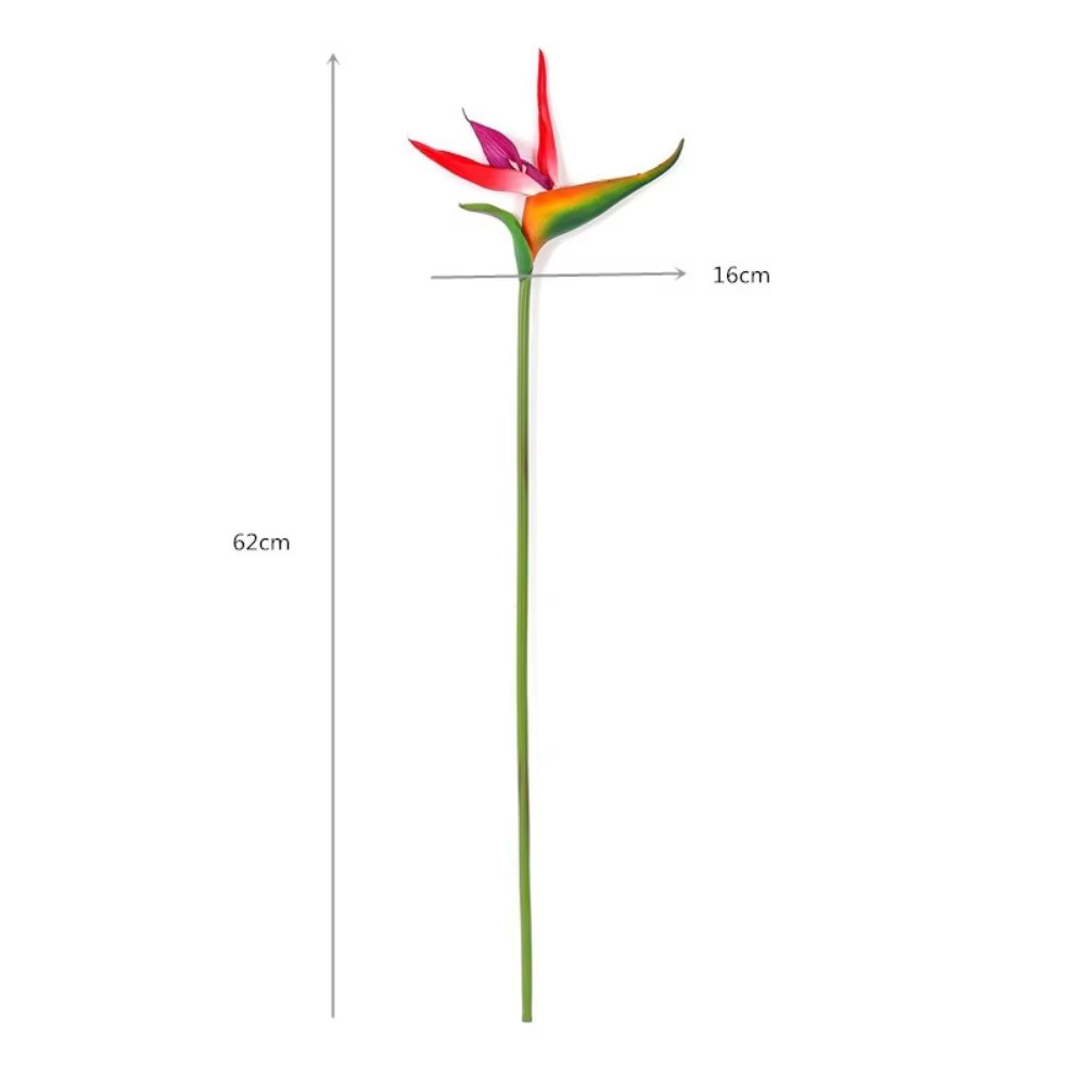 Nouvelles fleurs artificielles Strelitzia à longue tige, toucher authentique, plantes artificielles 
