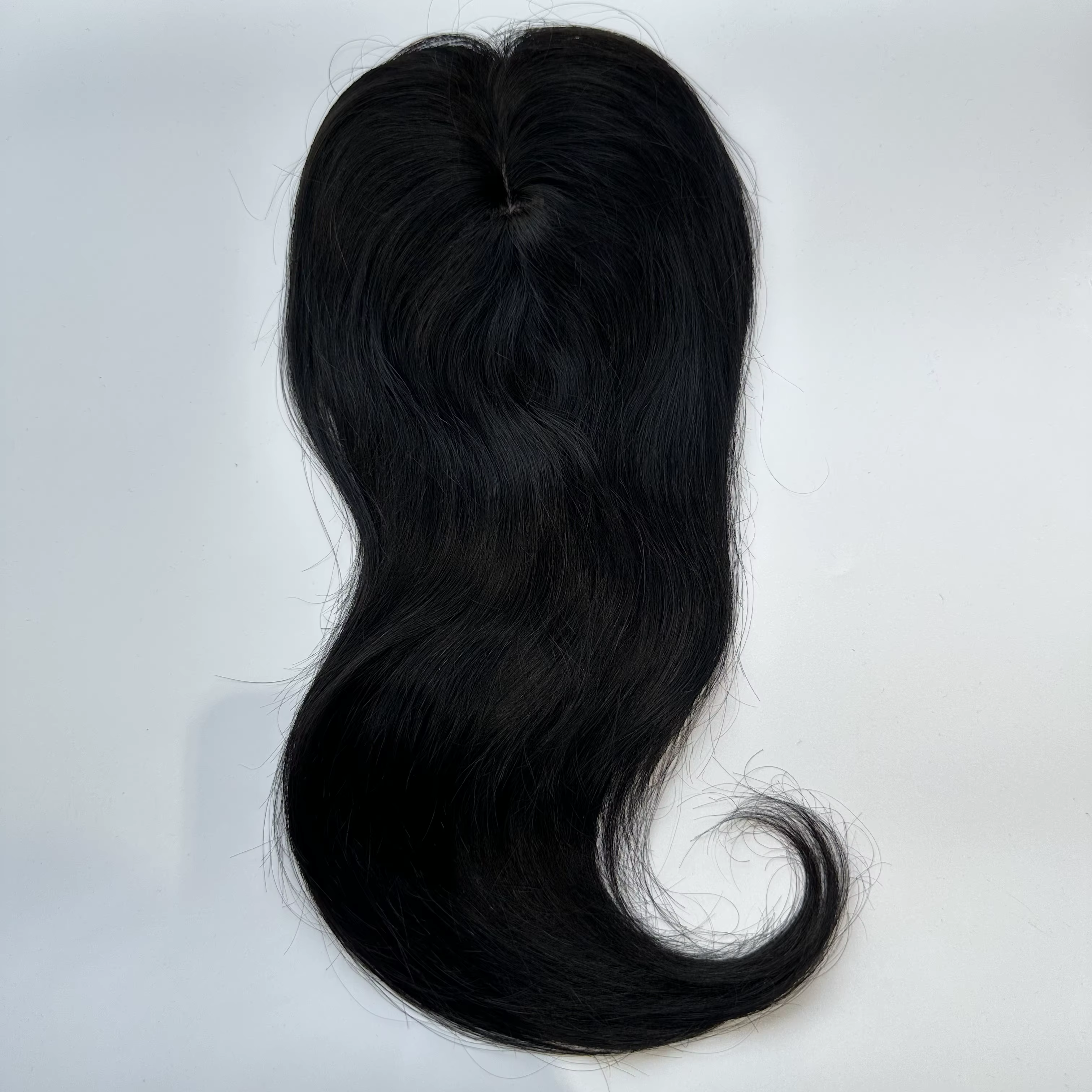 Topper 100 % cheveux humains pour couronne | Perruque à clipser | Postiche à couverture ciblée |