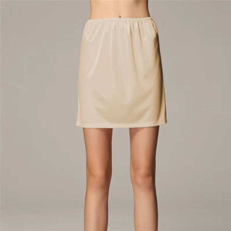 Sous-jupe de sécurité pour femmes, robe demi-glissante sous Mini jupe, jupes de sécurité amples en S