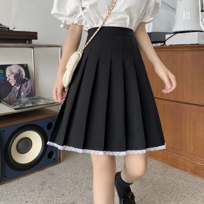 Jupes plissées pour femmes, taille haute, longueur aux genoux, Style Preppy, Harajuku Y2k, offre spé