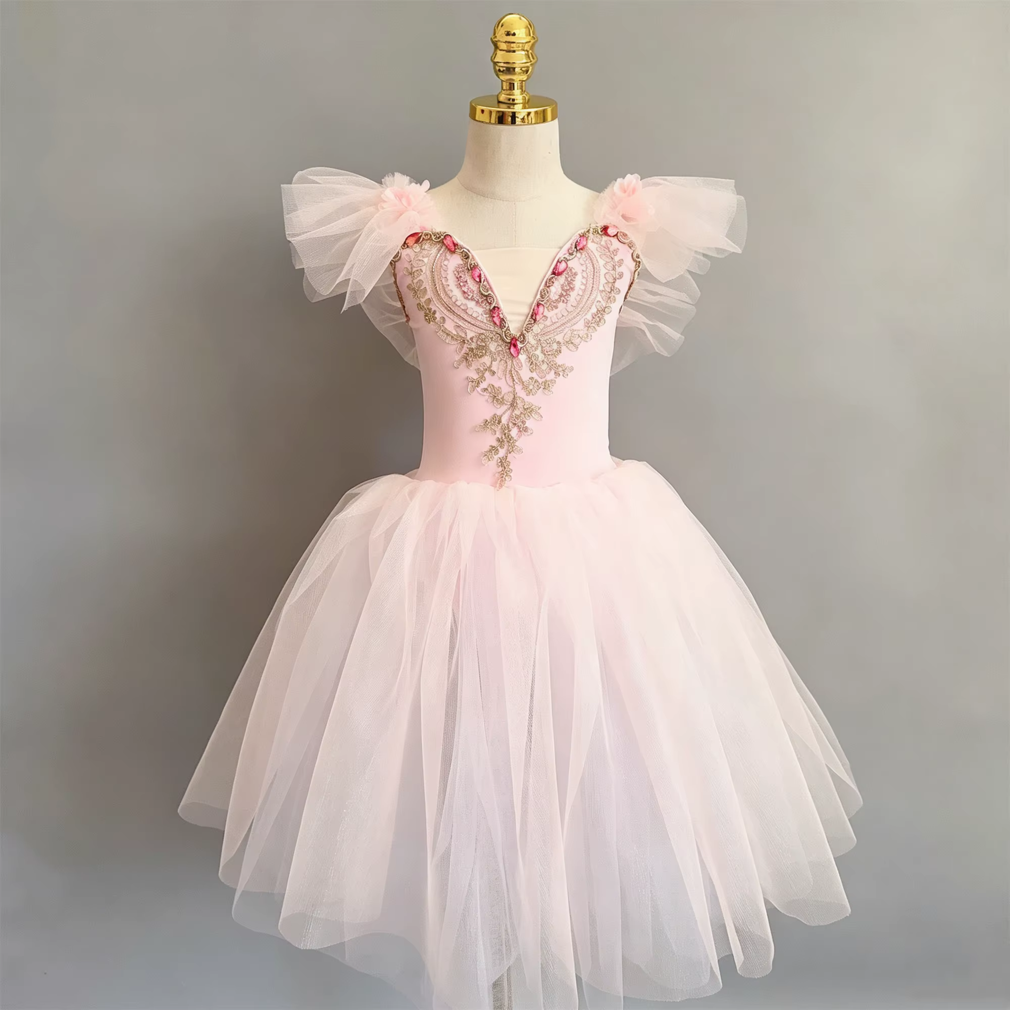 Tutu romantique professionnel longue en Tulle, robe de Ballet pour femmes et filles, robe de soirée 