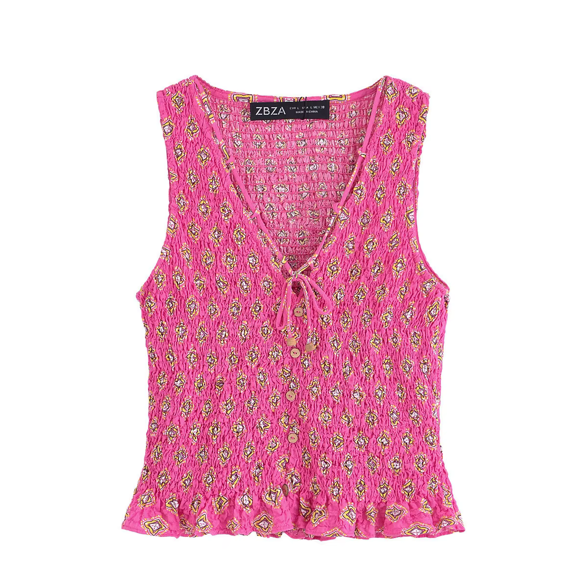 Ensemble de jupes Maxi imprimées pour femmes, débardeur sans manches à lacets, taille haute, jupe Ba