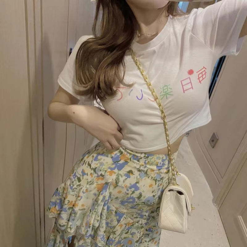 Jupe femme à volants plissée florale Maxi longue à carreaux avec jupes fendues pour femmes en mousse