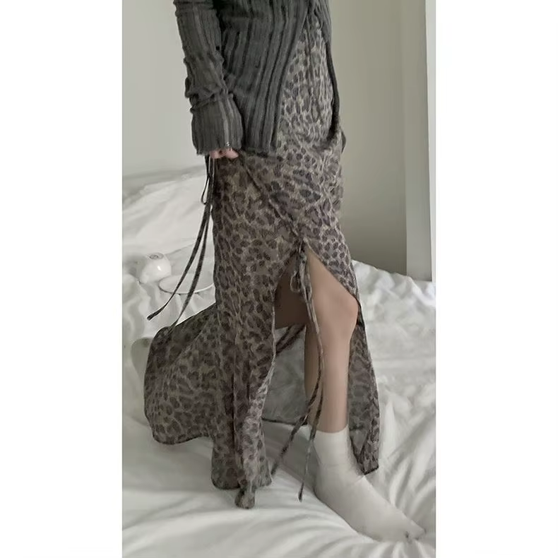 Jupe longue sirène pour femme, nouvelle collection automne 2026, coupe ajustée, taille haute, design