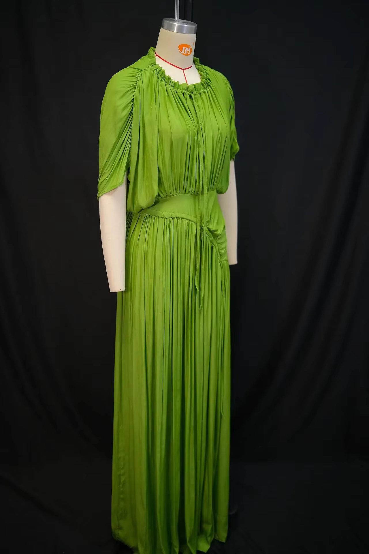 Robe longue d'été pour femme, taille haute, drapée, chic, bleu ciel, robe droite, une pièce, décontr