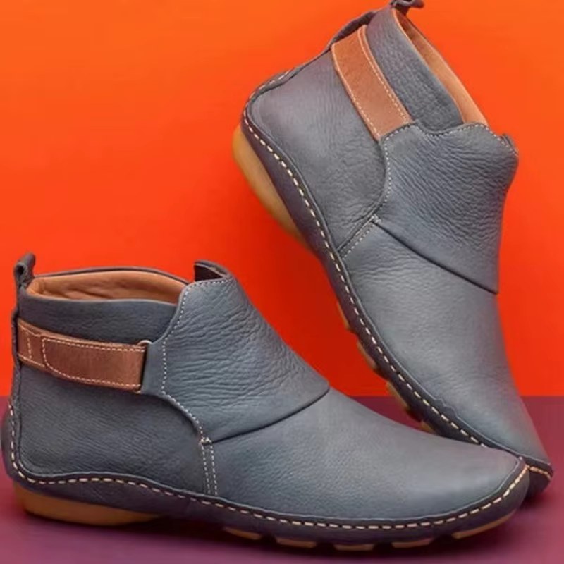 Bottines à la mode pour femmes, chaussures plates imperméables et confortables, bottines d'hiver ant