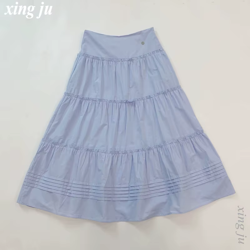 Kpop chanteur Jennie taille haute tempérament plissé gâteau jupe femmes Jazz danse Costume scène Fes