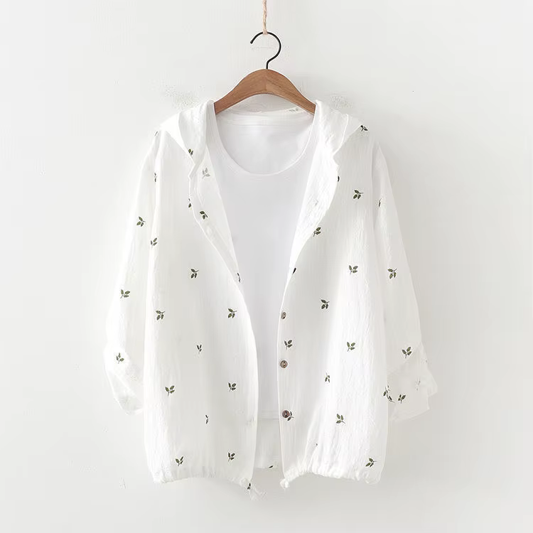 Vestes à manches longues pour femmes, Куртка Жtorialı, imprimé plissé, tout-assorti, Simple, nouveau