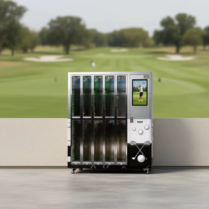 Distributeur automatique intelligent personnalisé pour la location de casiers de clubs de golf, comp