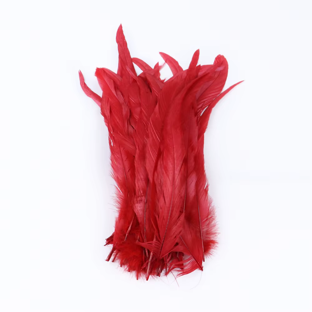 100 Plumes de queue de coq naturelles multicolores de 25-40 cm pour artisanat DIY, coiffes de mariag