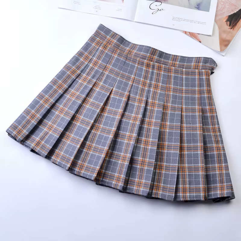 Jupe plissée à carreaux Style Harajuku Preppy pour femmes, Mini uniformes scolaires japonais mignons