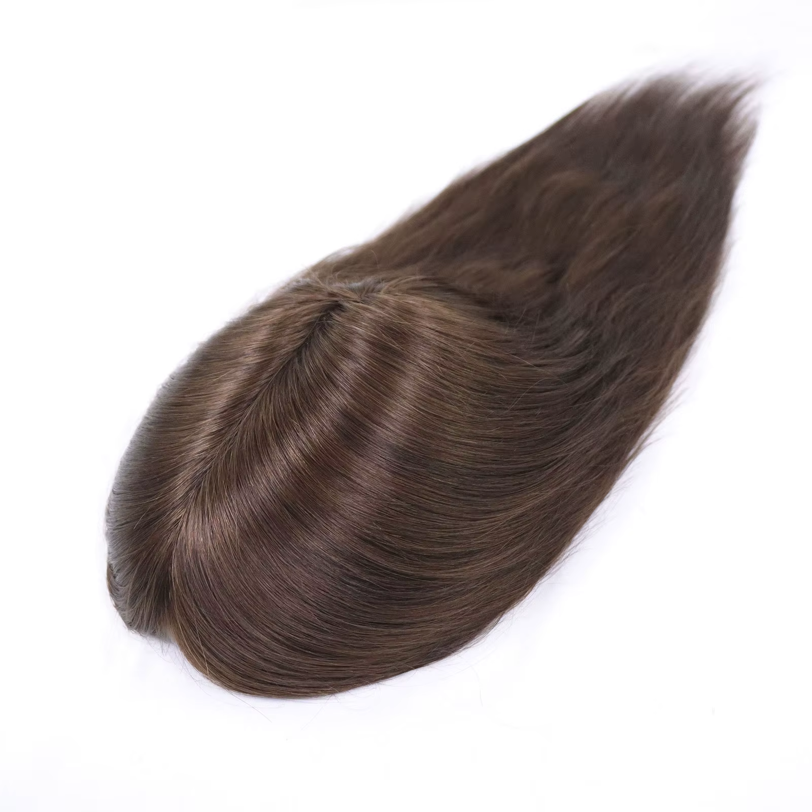 Prothèse capillaire pour hommes à cheveux longs de 12, 14 et 16 pouces, système Q6 en dentelle et PU