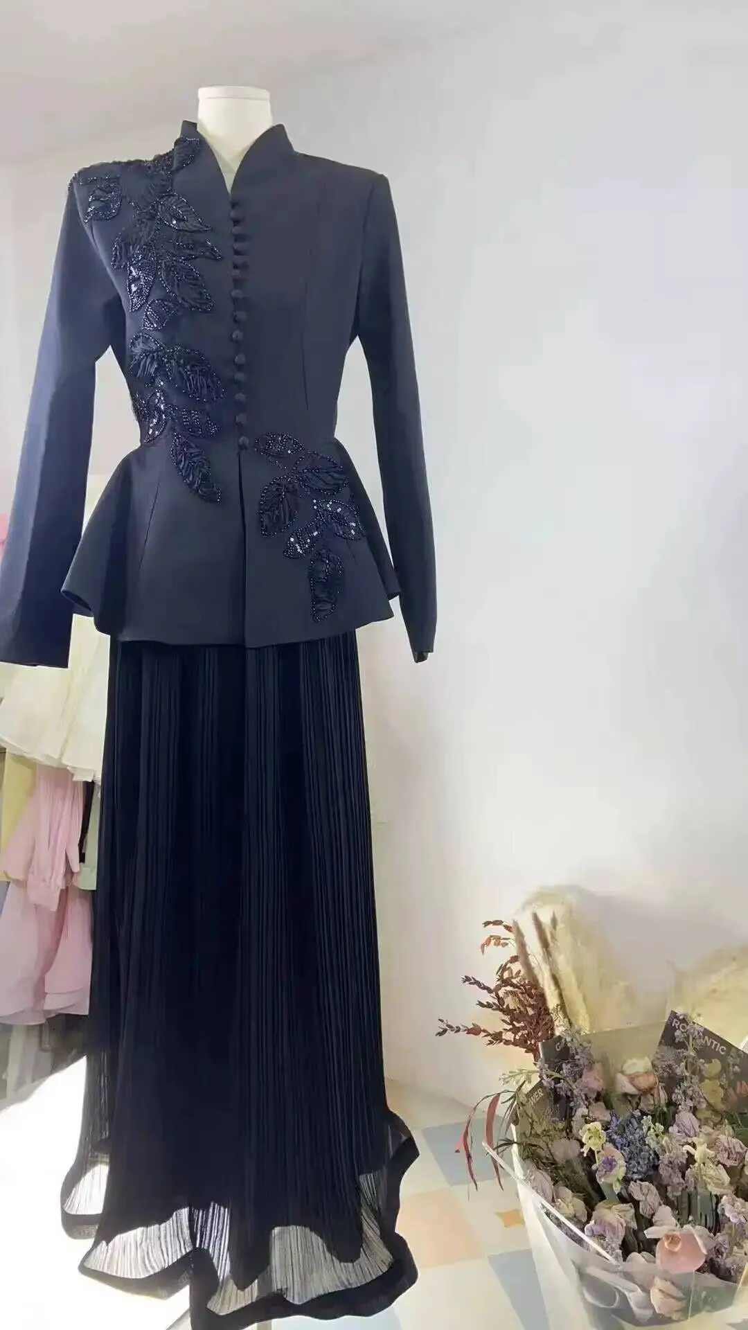 LGRQ 2026 Nouvelle Collection – Ensemble Deux Pièces Style Européen et Américain : Jupe Longue Évasé