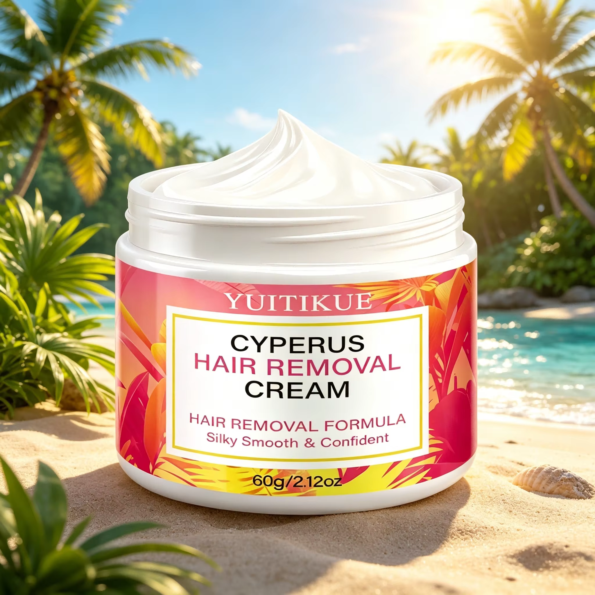 Crème dépilatoire naturelle au Cyperus 60g, douce et sûre, lotion dépilatoire pour le corps entier,