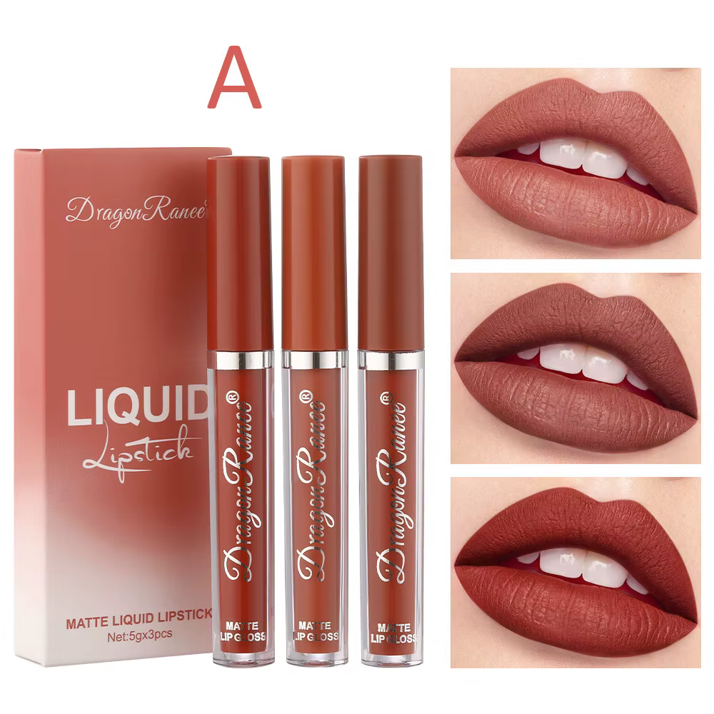 Gloss à lèvres mat en velours, longue durée, imperméable, rouge à lèvres rouge sexy, hydratant, cosm