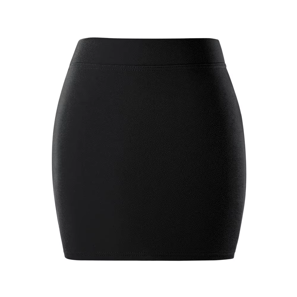 Été femmes jupe de base paquet jupe de hanche Mini jupes crayon élastiques bureau dame drapé mince a