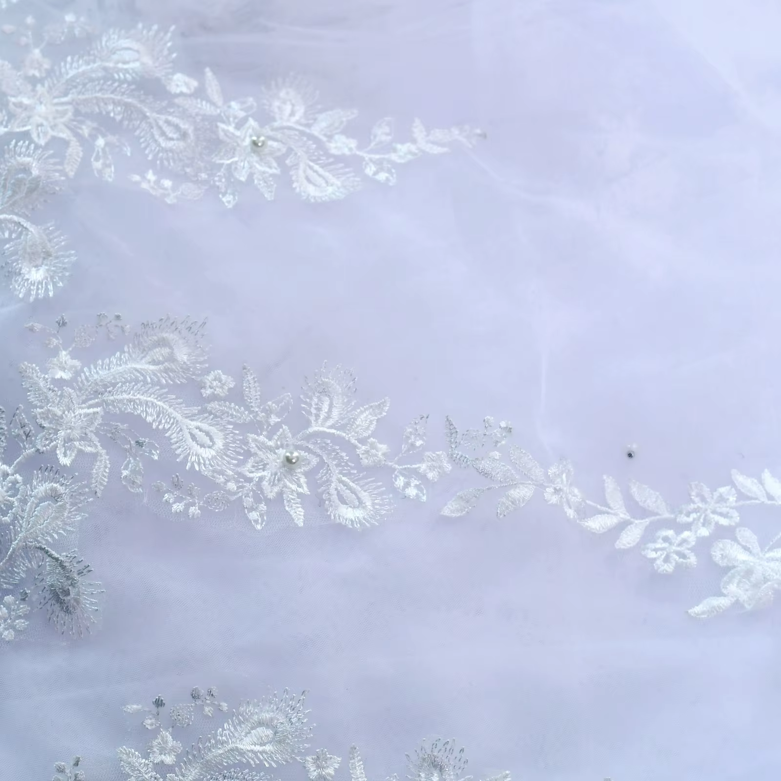Voile Long 1 Couche avec Peigne pour Patients de Mariage, Accessoires Élégants, VP115