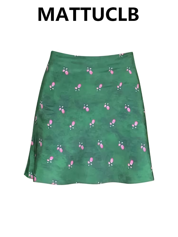 Nouvelles jupes mini estivales pour femmes, motif floral, style Mori Girl, vintage français, esthéti