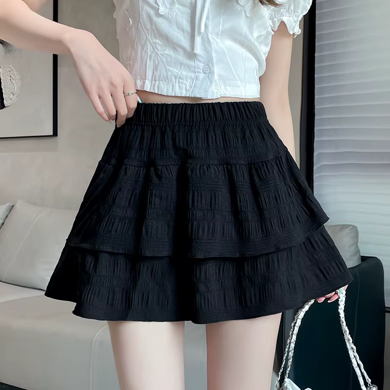 Jupe courte en dentelle blanche pour femmes, fine, taille haute, Style Ballet, gâteau, nouvelle coll