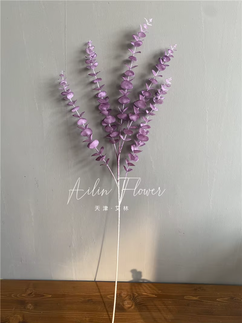 Série violette arrangements floraux de mariage matériel artificiel Rose fleur Reed brume herbe plant
