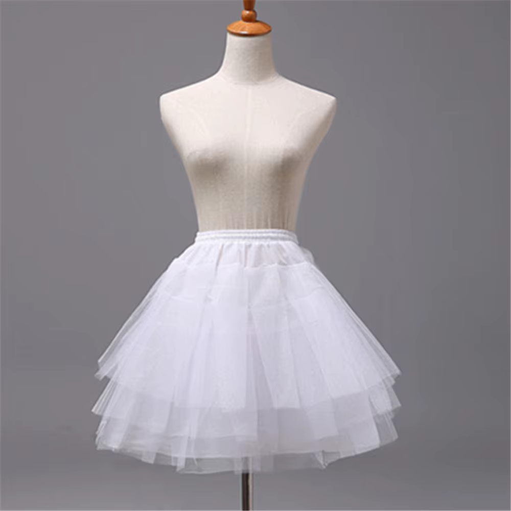Nouvelle jupe courte vintage à 3 couches en organza bouffant, sous-jupe rétro en crinoline, jupe tut
