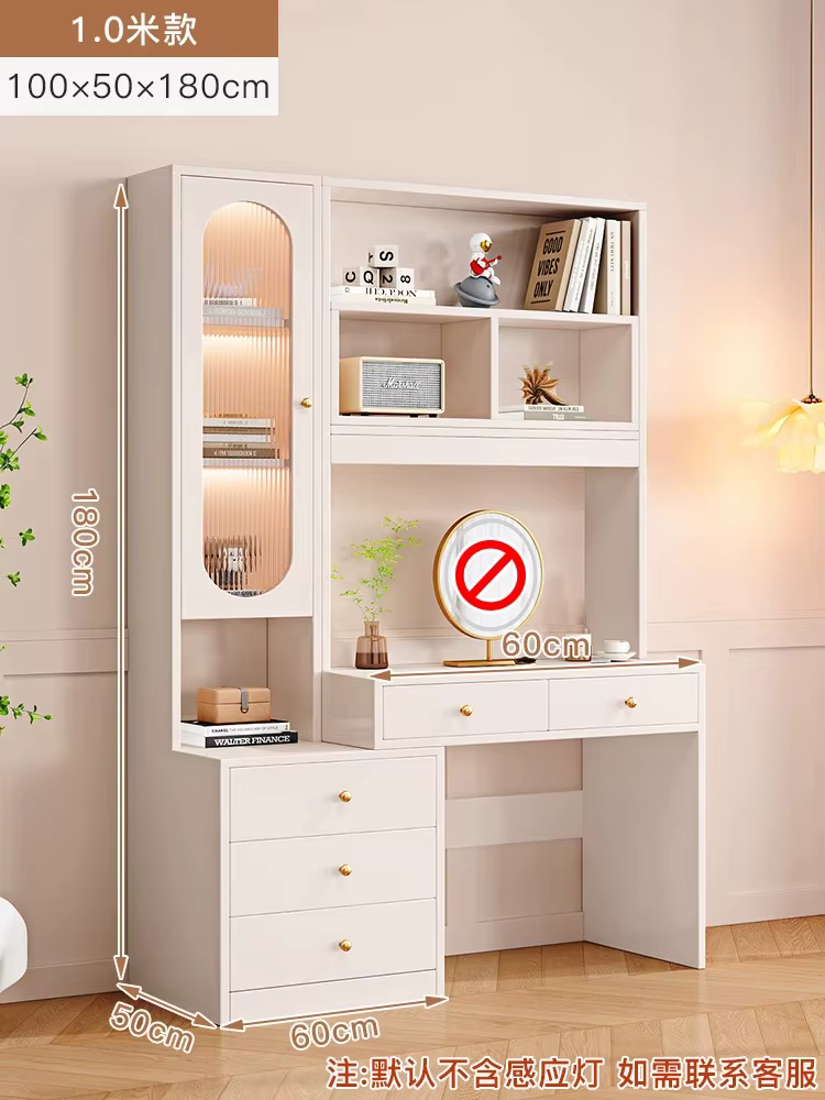 Appartement chambre coiffeuse tiroir rangement princesse luxe coiffeuse en bois naturel Mueble Tocad