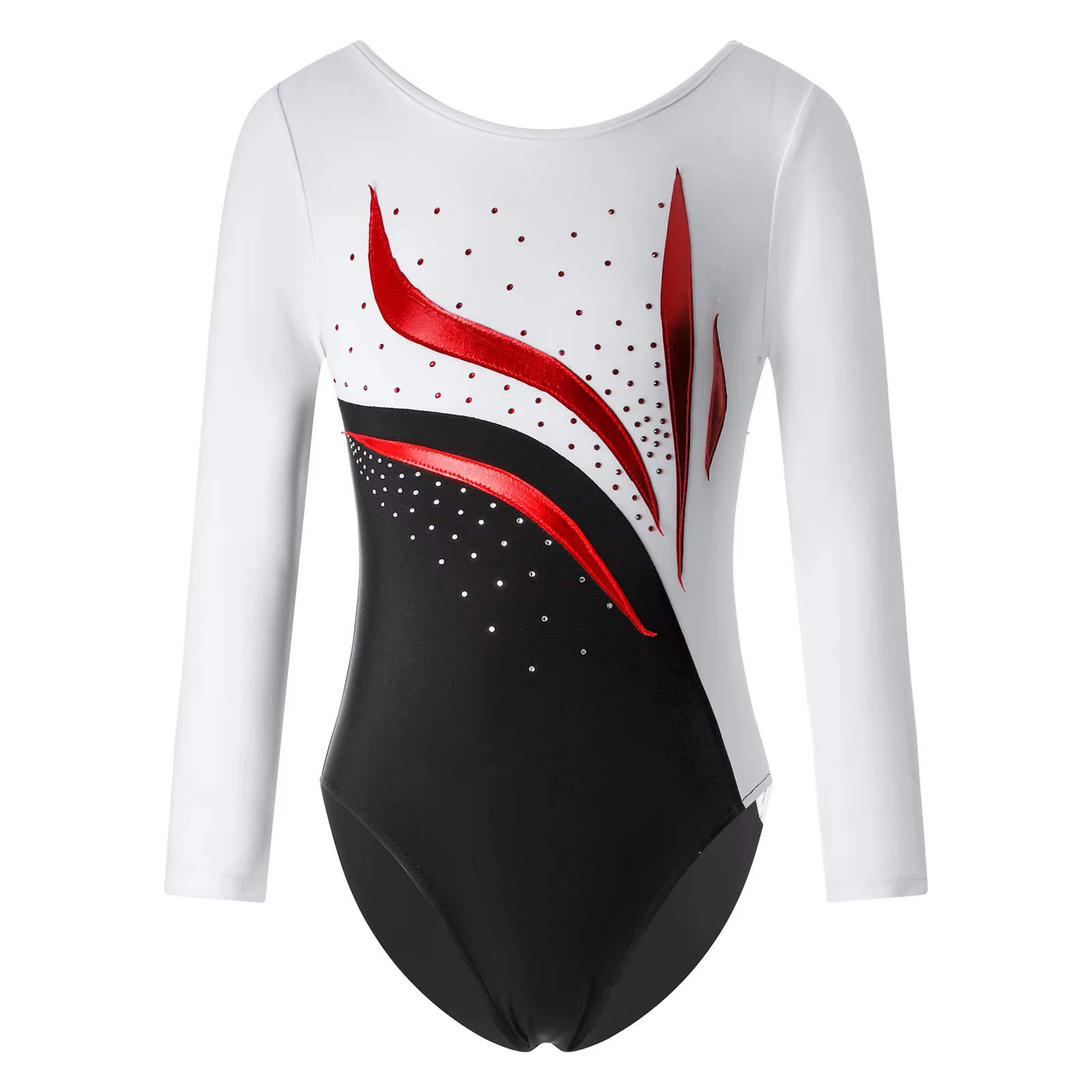 Justaucorps de gymnastique pour enfants filles, manches longues, body d'entraînement de gymnastique,