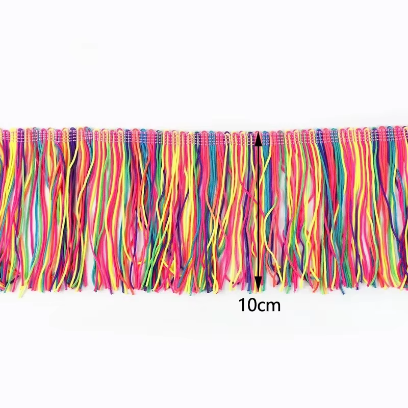 1/2/5M 10/15/20cm frange gland pour robe de danse dentelle glands tissu rideau vêtements franges den