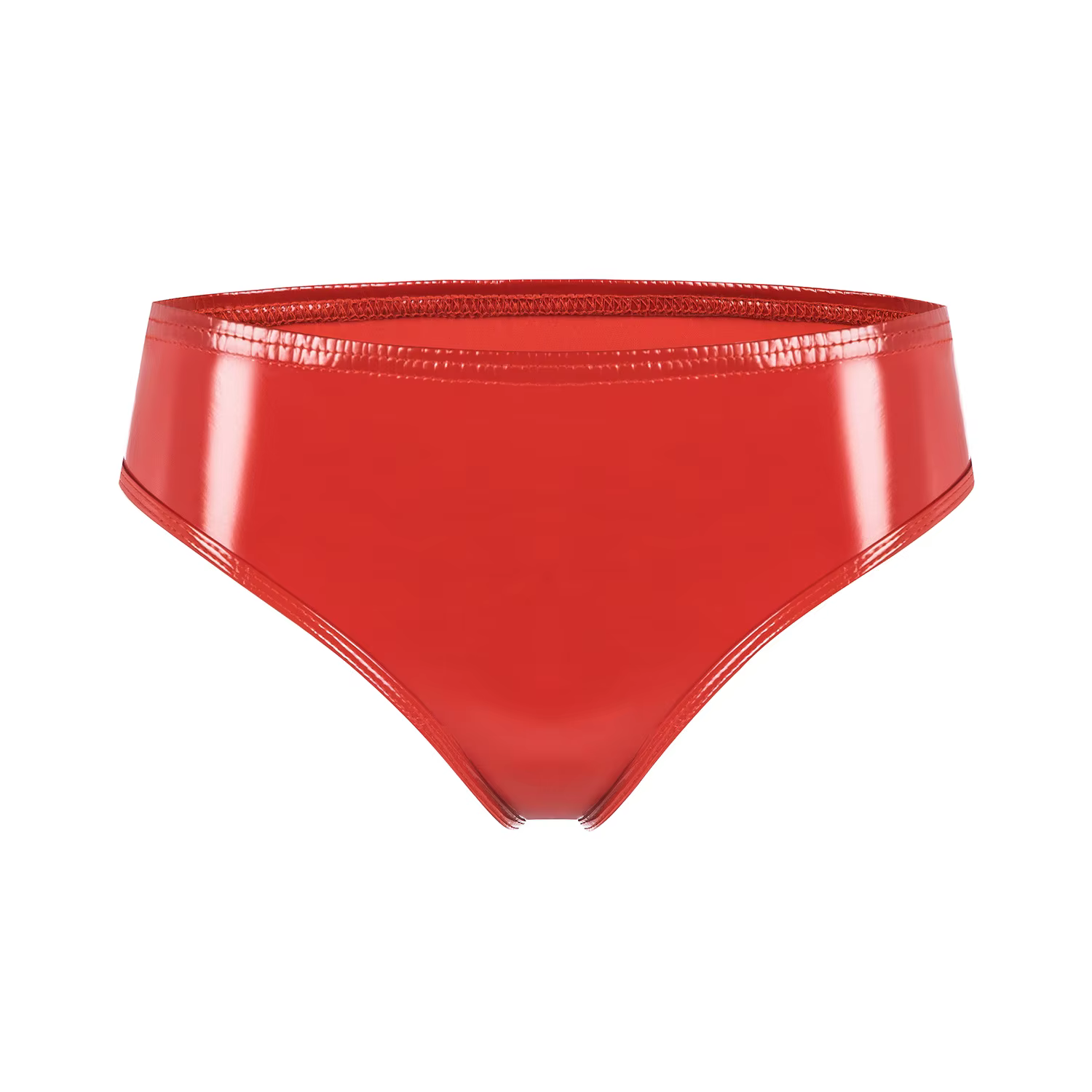 Sexy femmes chaud court huile brillant taille basse court PVC PU Faux cuir exotique slips femme de c