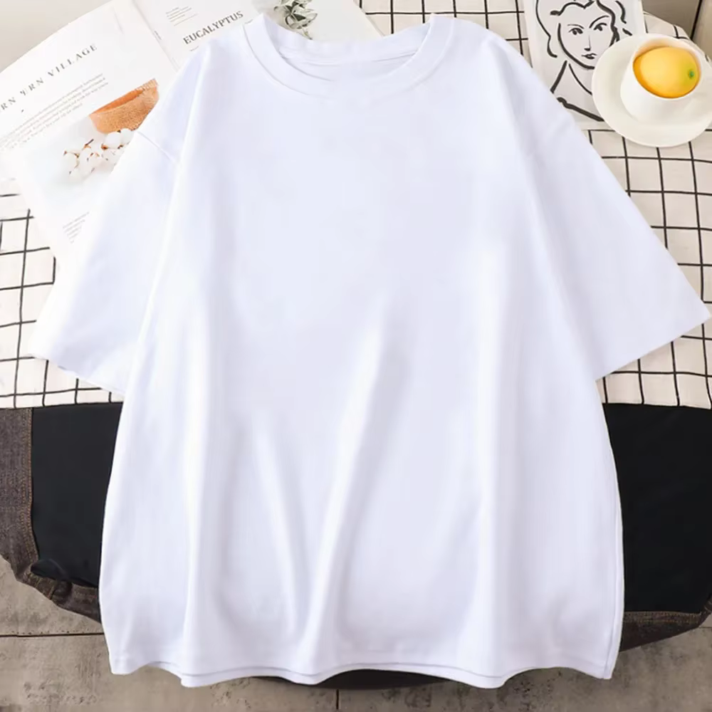 T-shirt manches courtes femme 100% coton, estival et original, avec image de manga Harrile House